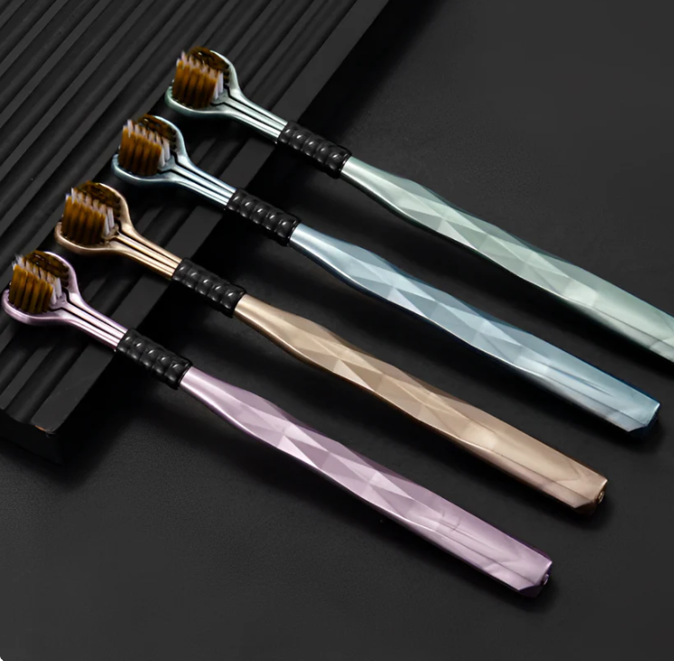 Brosse à dents tripod: pack de 4