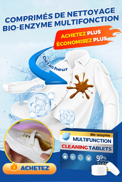 Comprimés de nettoyage bio-enzyme multifonction