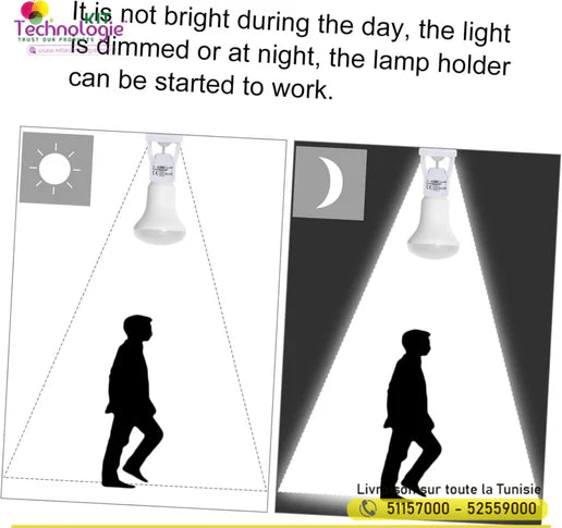 Adaptateur douille détecteur de mouvement