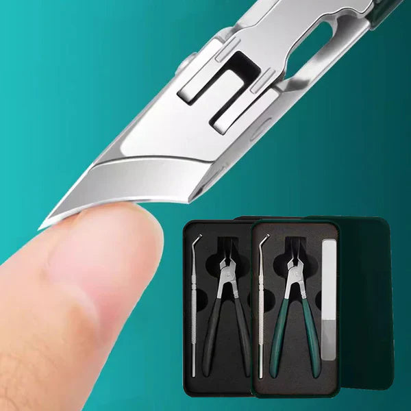 3 pièces de coupe-ongles à bord incliné 25° anti-éclaboussures