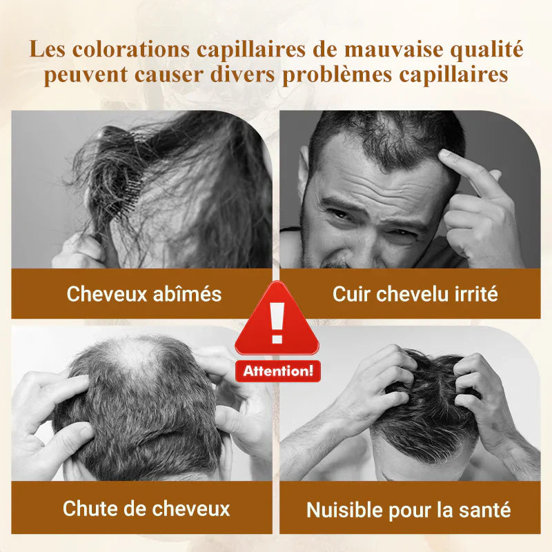 Shampooing anti cheveux gris 3-en-1
