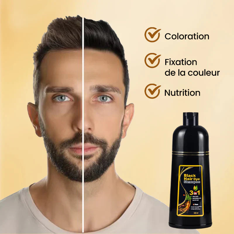 Shampooing anti cheveux gris 3-en-1