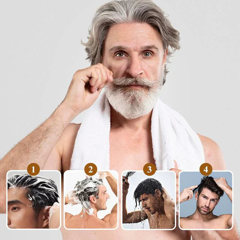 Shampooing anti cheveux gris 3-en-1