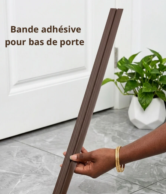 Bande auto adhésive pour bas de porte – Anti insectes et poussière ( un Acheter = un offerte )