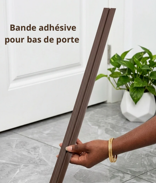 Bande auto adhésive pour bas de porte – Anti insectes et poussière ( un Acheter = un offerte )