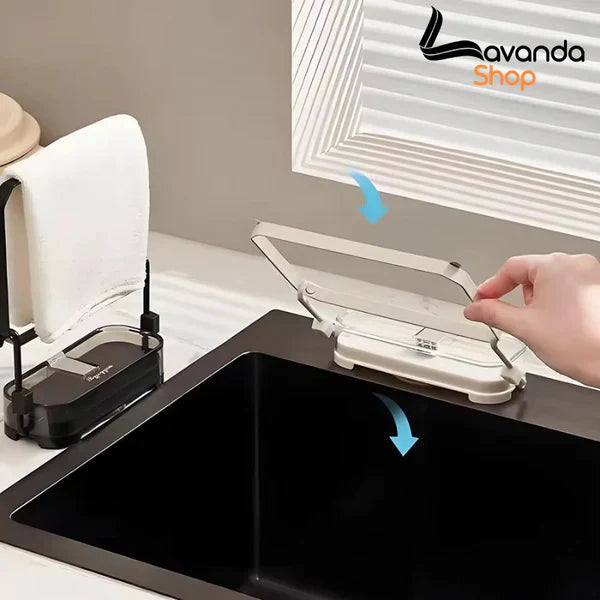 Support de Filtre d'Evier Cuisine + 100 Filets de rechange Offerts