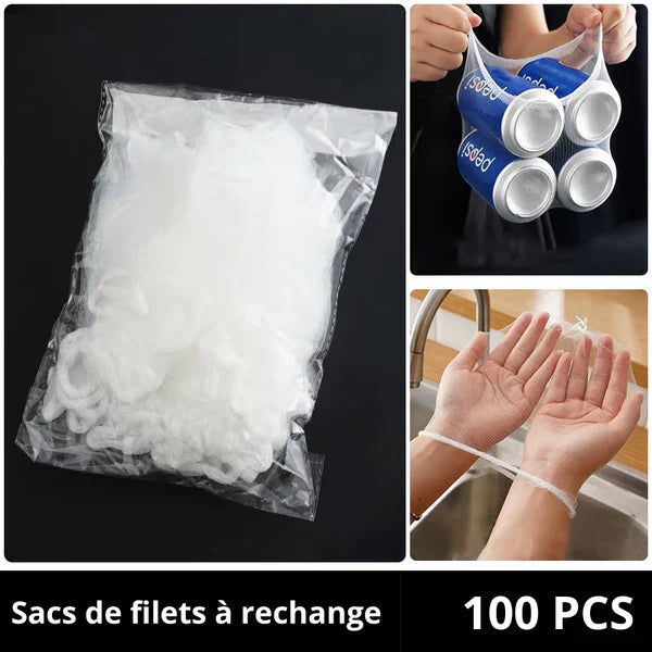 Support de Filtre d'Evier Cuisine + 100 Filets de rechange Offerts